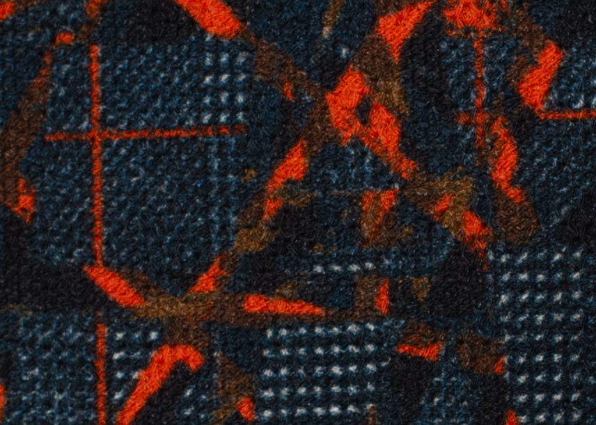 Homespun Knit - Navy & Orange Homespun Knit - Navy & Orange