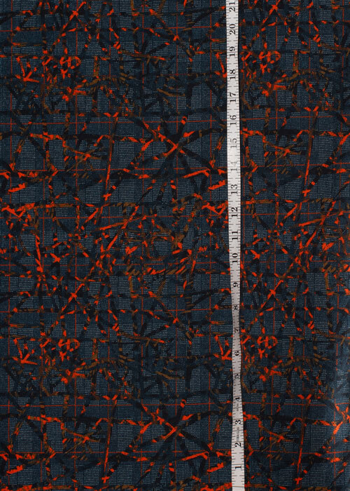 Homespun Knit - Navy & Orange Homespun Knit - Navy & Orange