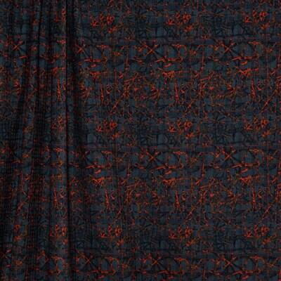 Homespun Knit - Navy & Orange 5-1023-5