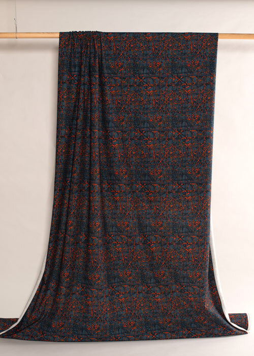 Homespun Knit - Navy & Orange Homespun Knit - Navy & Orange