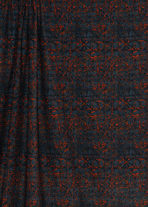 Homespun Knit - Navy & Orange Homespun Knit - Navy & Orange