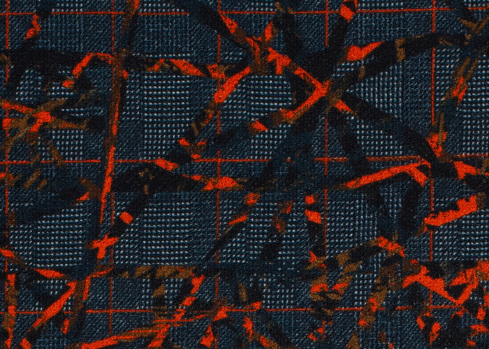 Homespun Knit - Navy & Orange Homespun Knit - Navy & Orange
