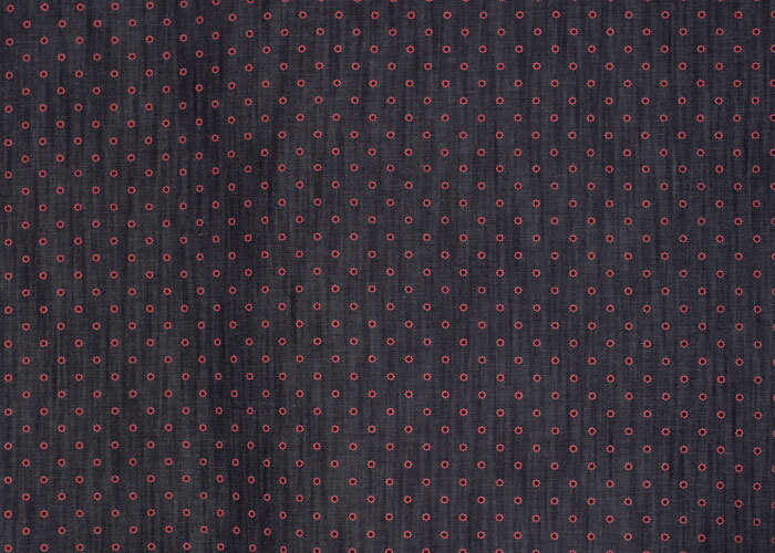 Cotton Chambray - Pink Daisy Cotton Chambray - Pink Daisy