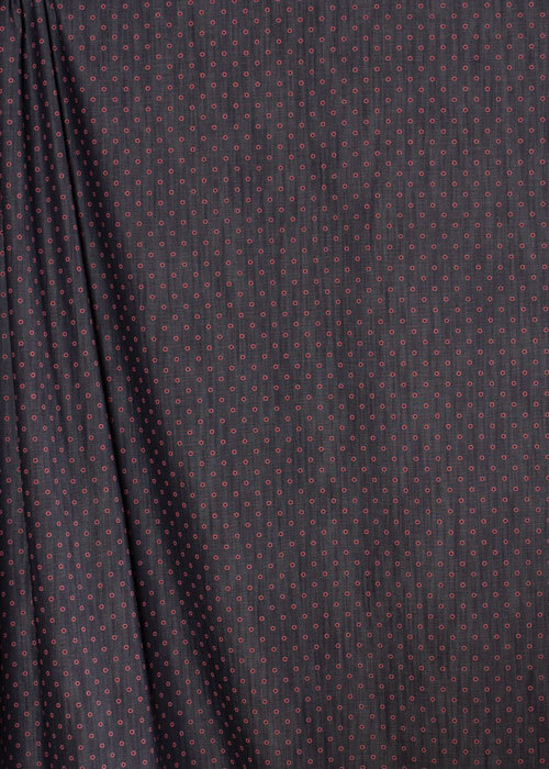 Cotton Chambray - Pink Daisy Cotton Chambray - Pink Daisy
