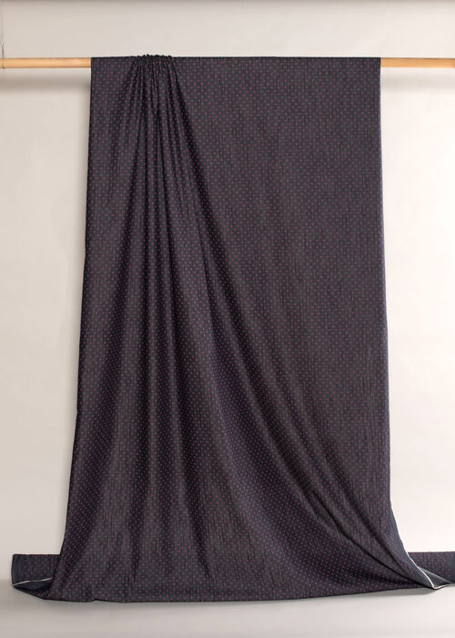 Cotton Chambray - Pink Daisy Cotton Chambray - Pink Daisy