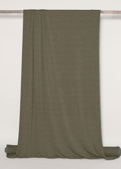 Sweater Knit - Khaki - END CUT