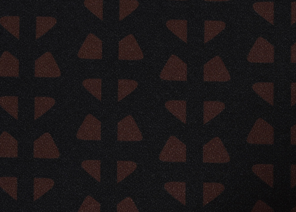 Novelty Scuba Print - Black and Brown Novelty Scuba Print - Black and Brown