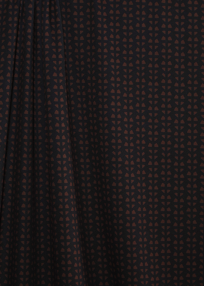 Novelty Scuba Print - Black and Brown Novelty Scuba Print - Black and Brown