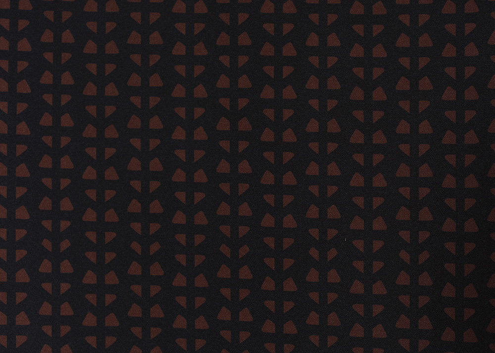 Novelty Scuba Print - Black and Brown Novelty Scuba Print - Black and Brown
