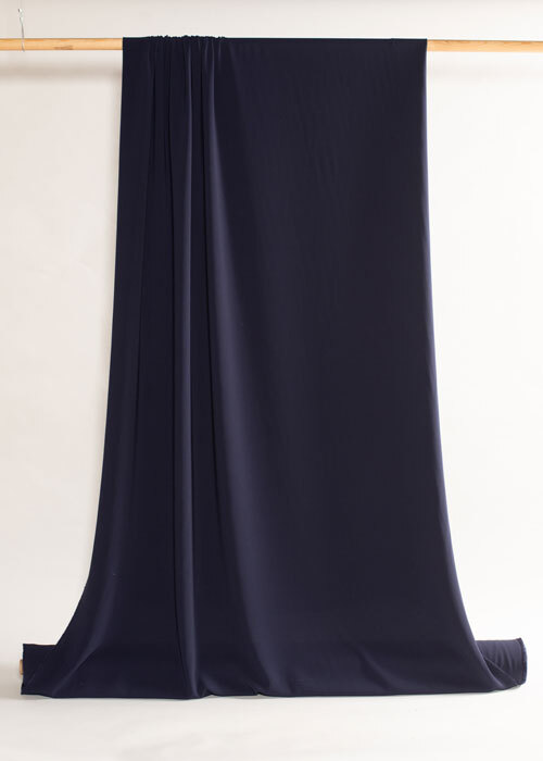 Triacetate Stretch Crepe - Deep Night