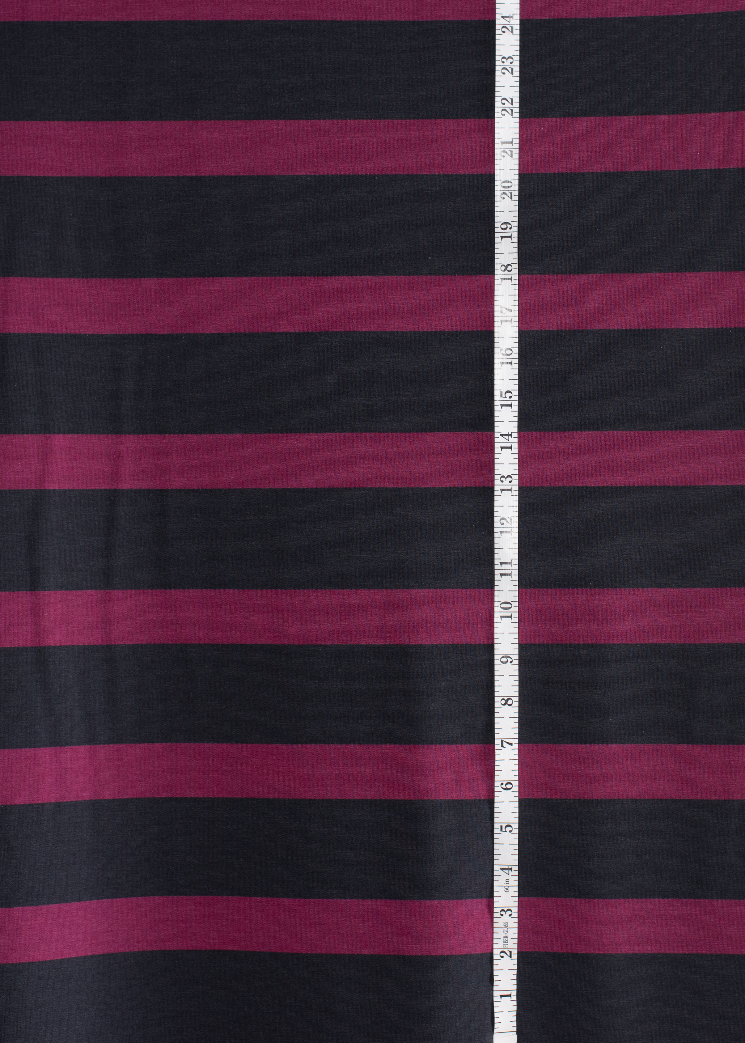 Sweatshirt Fleece - Navy & Cranberry Stripe Sweatshirt Fleece - Navy & Cranberry Stripe