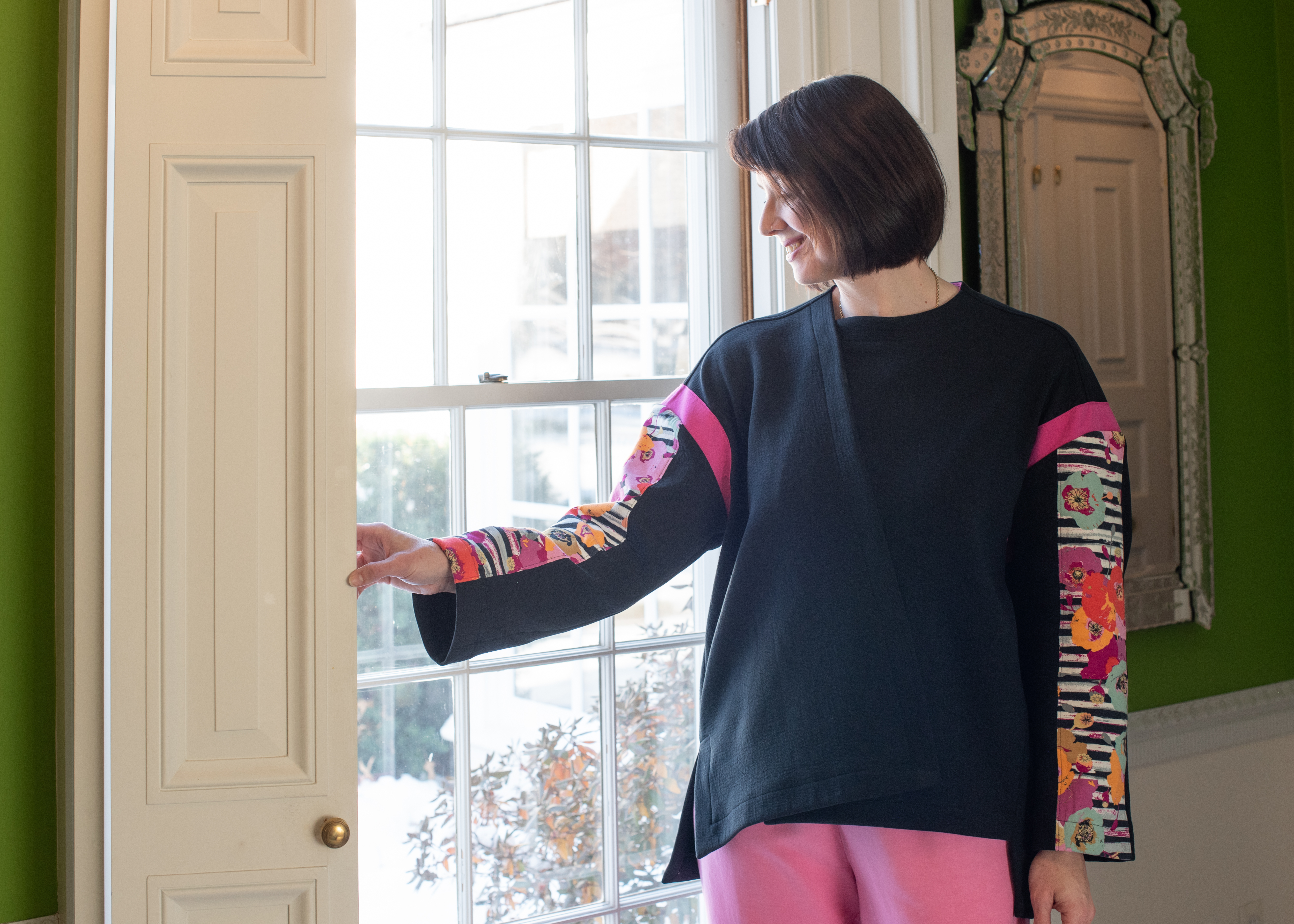 Japonesque Top Kit - Black Floral Stripe Japonesque Top Kit - Black Floral Stripe