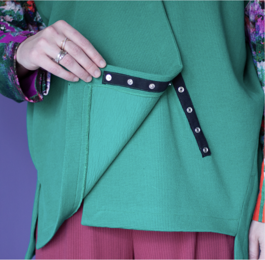 Japonesque Top Kit Emerald Cutaway Stripe Shop