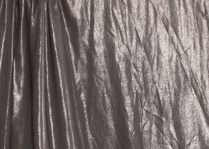 Linen - Silver on Charcoal - END CUT Linen - Silver on Charcoal - END CUT