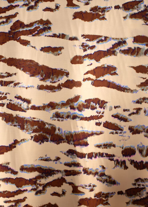 Viscose - Cream & Chocolate Geode Viscose - Cream & Chocolate Geode