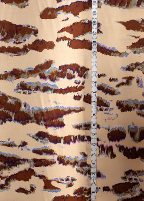 Viscose - Cream & Chocolate Geode Viscose - Cream & Chocolate Geode