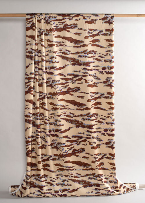 Viscose - Cream & Chocolate Geode Viscose - Cream & Chocolate Geode