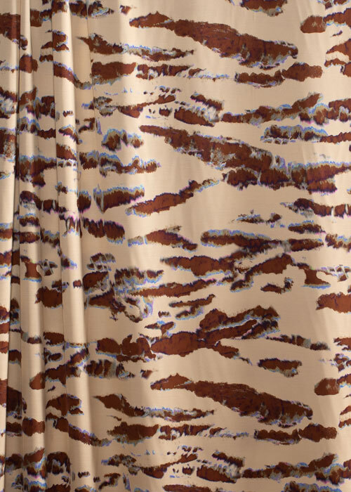 Viscose - Cream & Chocolate Geode Viscose - Cream & Chocolate Geode