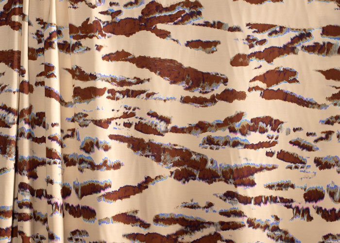 Viscose - Cream & Chocolate Geode Viscose - Cream & Chocolate Geode