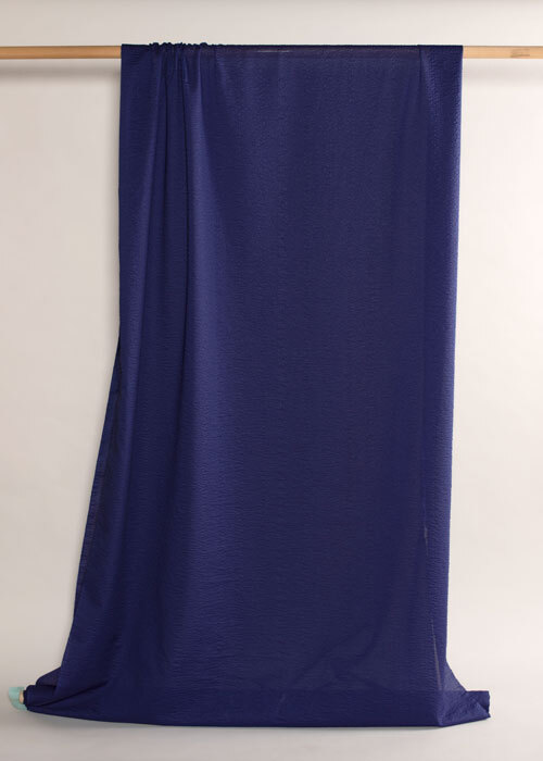 Cotton Plisse - Royal Blue Cotton Plisse - Royal Blue
