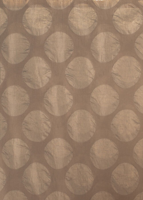 Textured Cotton - Putty Polka Dot - END CUT Textured Cotton - Putty Polka Dot - END CUT