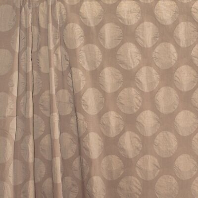 Textured Cotton - Putty Polka Dot - END CUT 18-124-6C