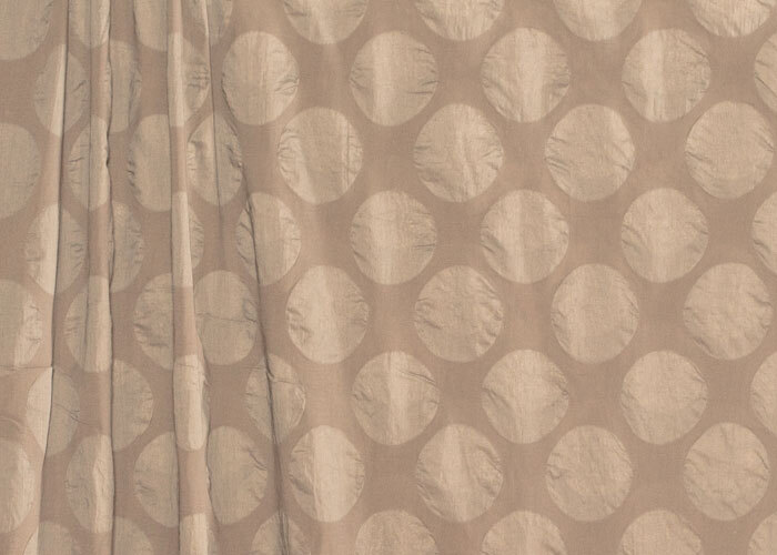 Textured Cotton - Putty Polka Dot - END CUT Textured Cotton - Putty Polka Dot - END CUT