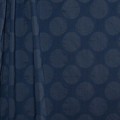 Textured Cotton - Navy Polka Dot 18-124-7