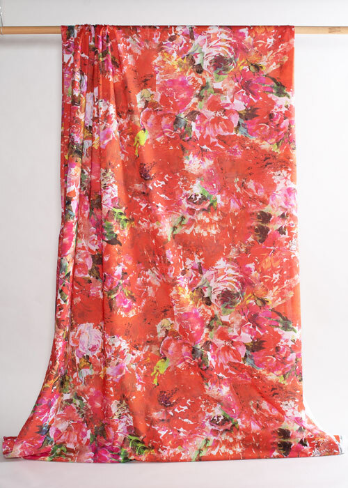 Cotton - Warm Painterly Floral - 3 YARD CUT Cotton - Warm Painterly Floral - 3 YARD CUT