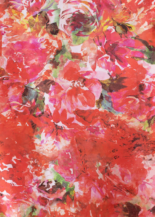 Cotton - Warm Painterly Floral - 3 YARD CUT Cotton - Warm Painterly Floral - 3 YARD CUT