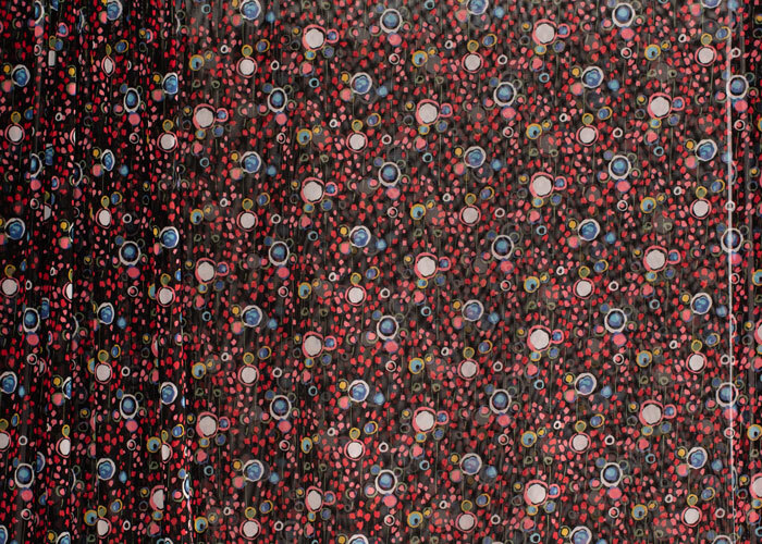 Stretch Mesh - Multi Mosaic on Black Stretch Mesh - Multi Mosaic on Black