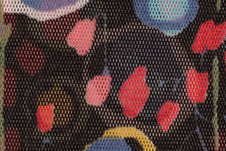 Stretch Mesh - Multi Mosaic on Black Stretch Mesh - Multi Mosaic on Black