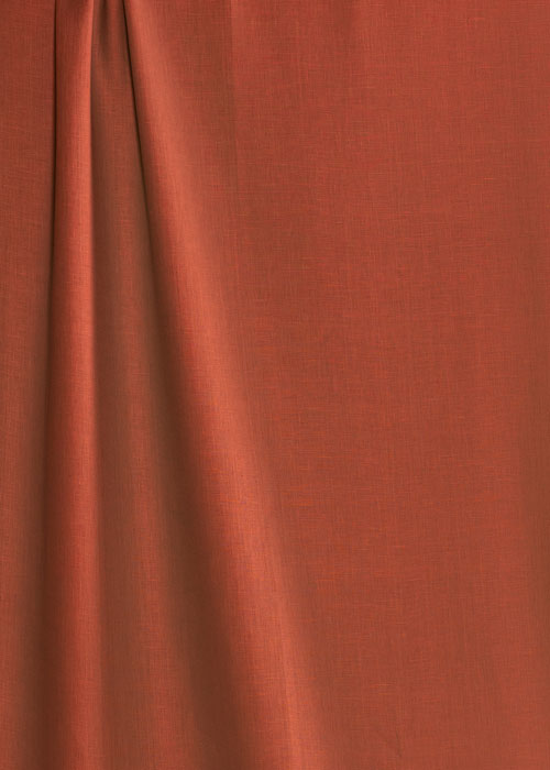 Medium Weight Linen - Burnt Orange