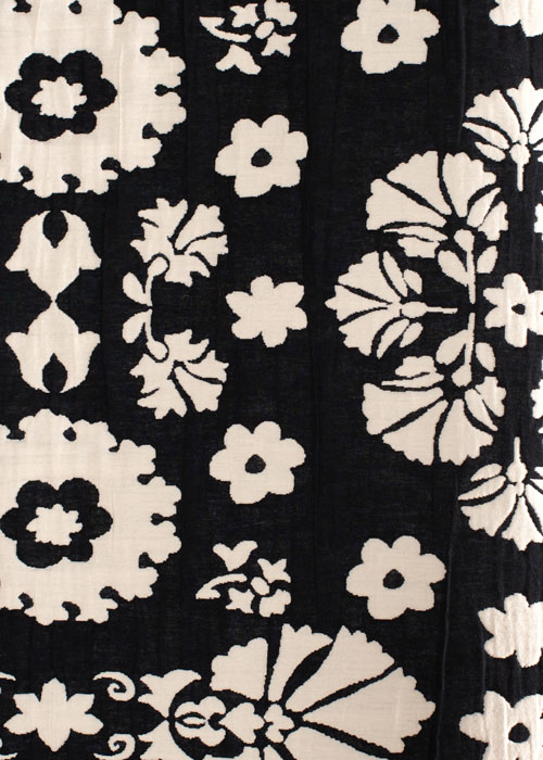 Cotton/Poly Tapestry - Black &amp; White