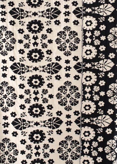 Cotton/Poly Tapestry - Black &amp; White