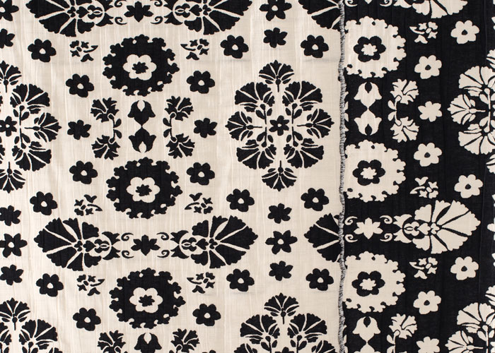Cotton/Poly Tapestry - Black &amp; White