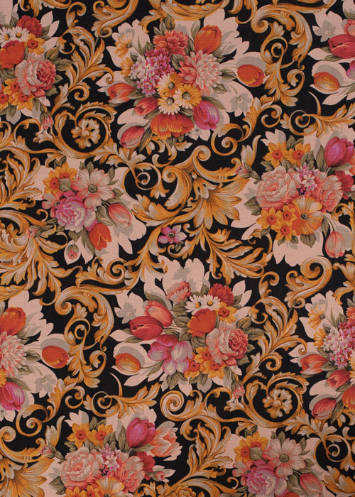 Cotton - Baroque Floral Pink
