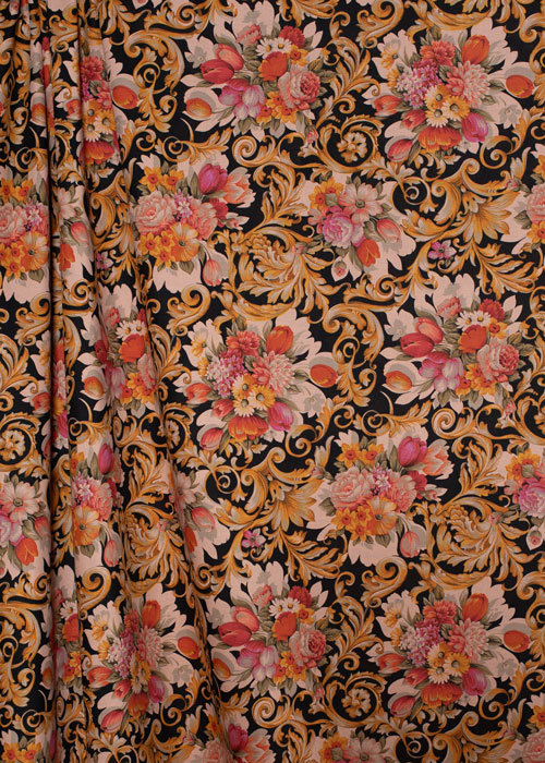Cotton - Baroque Floral Pink