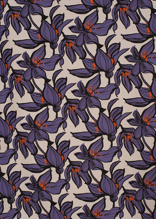 Cotton Poplin - Blue Floral
