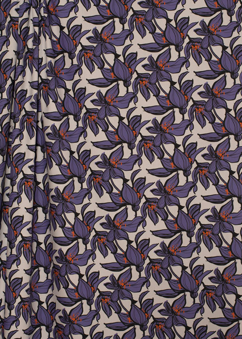 Cotton Poplin - Blue Floral