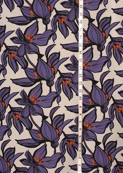 Cotton Poplin - Blue Floral