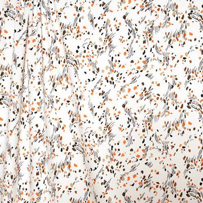 Ribbed Cotton - Orange & Brown Confetti 5-224-6