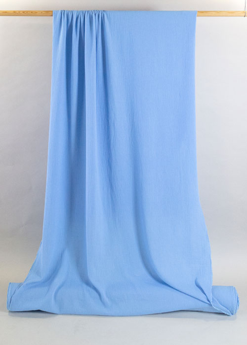 Organic Double Gauze - Azure Organic Double Gauze - Azure