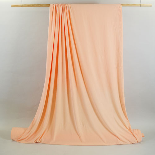 Cotton Jersey Knit - Vibrant Peach Cotton Jersey Knit - Vibrant Peach