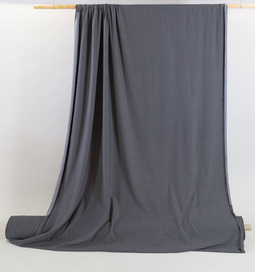 Cotton Jersey Knit - Heathered Dark Grey Cotton Jersey Knit - Heathered Dark Grey