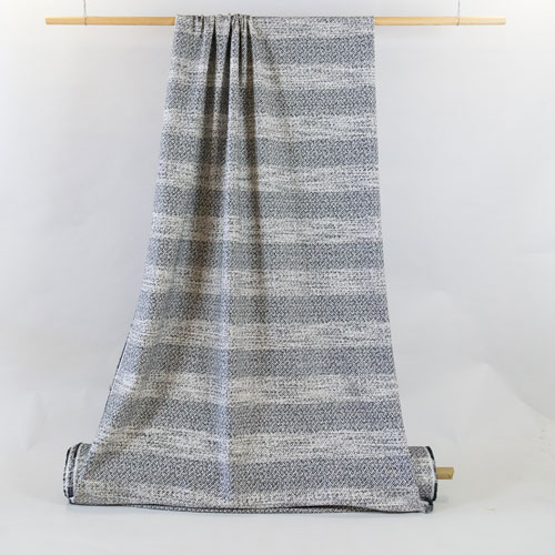 Jacquard - Black & White Cream - END CUT Jacquard - Black & White Cream - END CUT