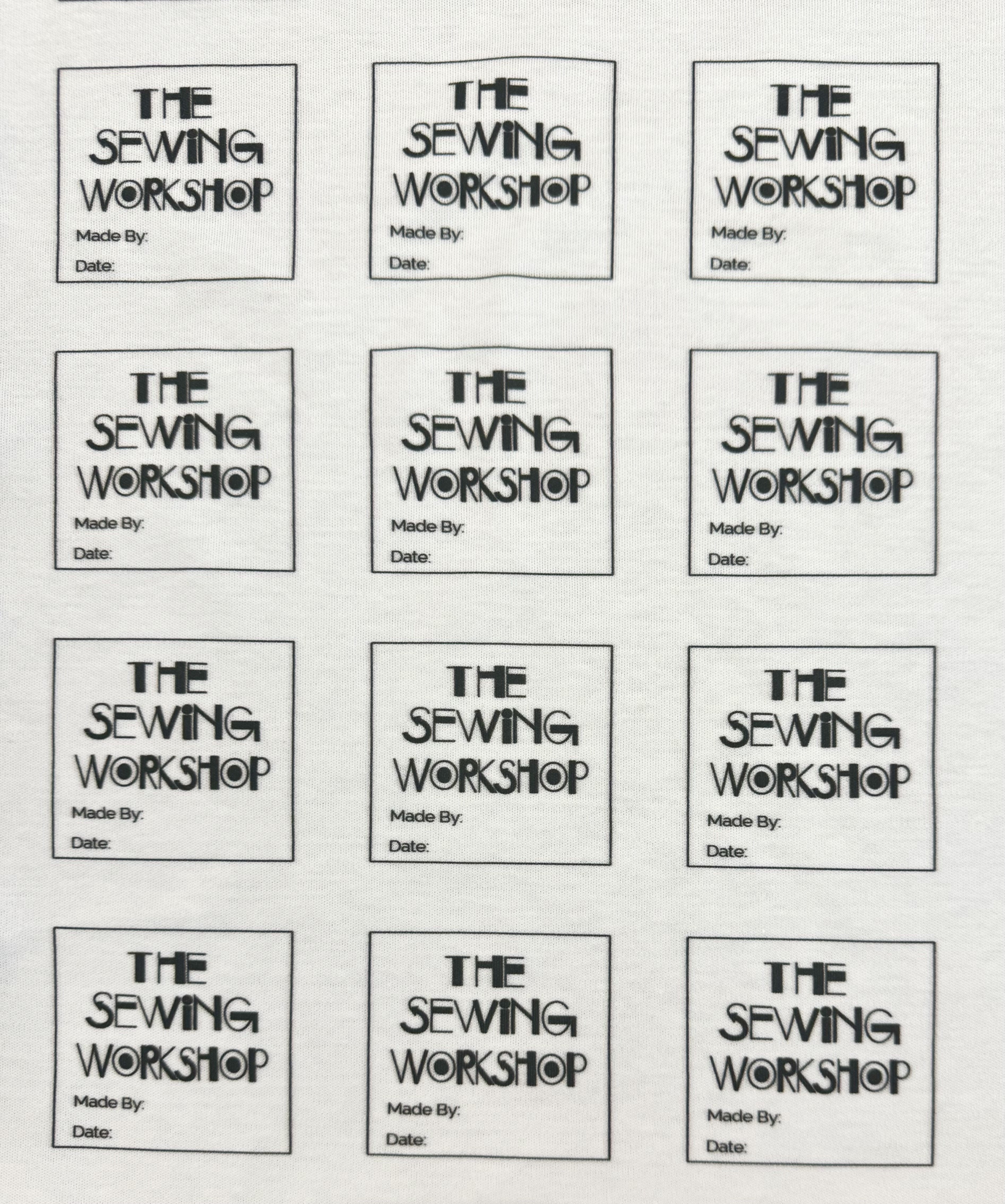 Sewing Workshop Garment Labels Sewing Workshop Garment Labels