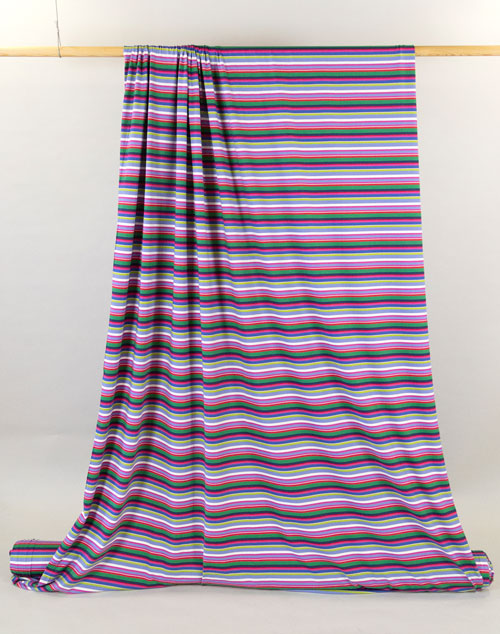 Jersey Knit Cotton - Pink Multistripe Jersey Knit Cotton - Pink Multistripe