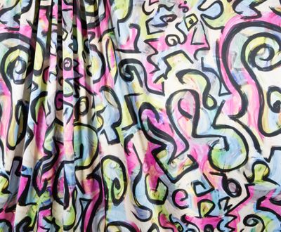 Stretch Satin - Graffiti 5-924-19
