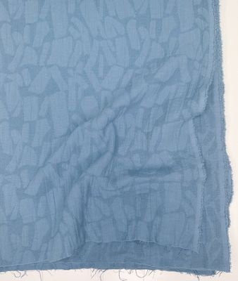 Cotton/Linen Jacquard - Sky Blue Shapes 53-1024-17